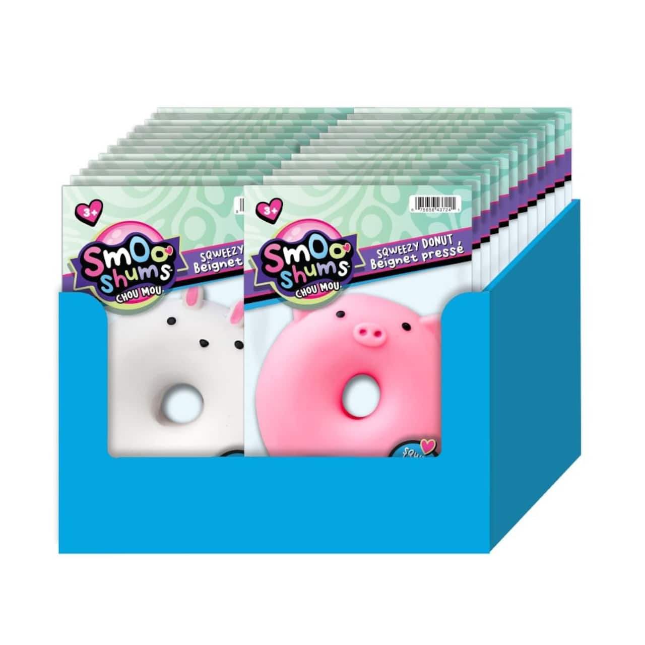 Assortiment de jouets à presser Sqweezy Donut Smooshums de Ja-Ru, 1 unité